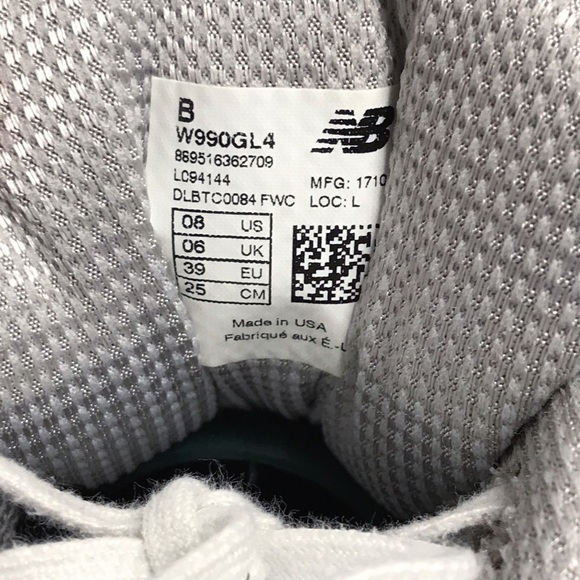 New Balance 990 v4 Leather size 8 B MADE IN USA - Picture 6 of 6